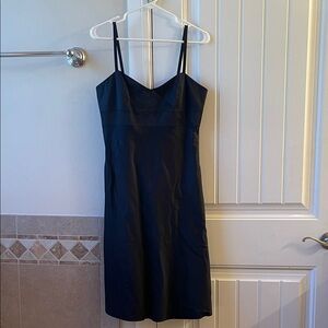 Banana Republic Black Midi Dress with Straps